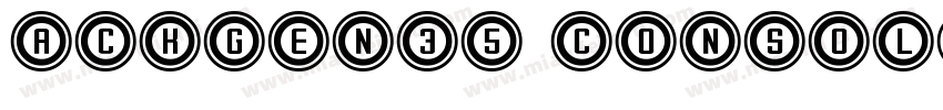 ackGen35 Console字体转换